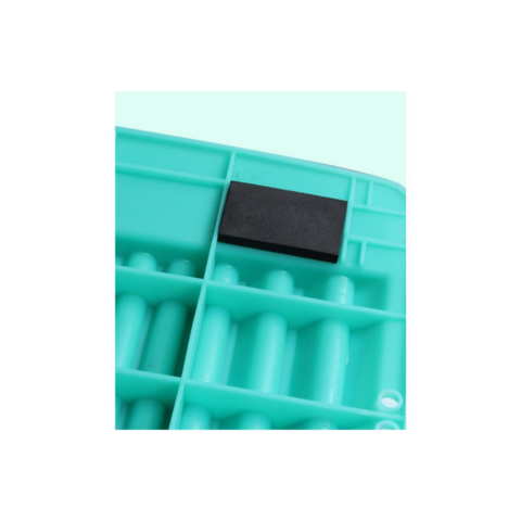 Tábua de Massagem para Pés Inclinada Portátil Ajustável, Descanso para Pés Ergonômico com Massagem para Uso Sob a Mesa