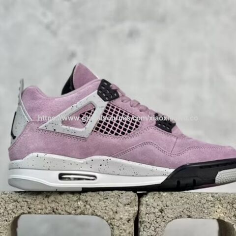 Baskets Nike Retro Rose Orchidée Noire en Daim Jordan Chaussures de Sport Basketball Chaussures de Marque