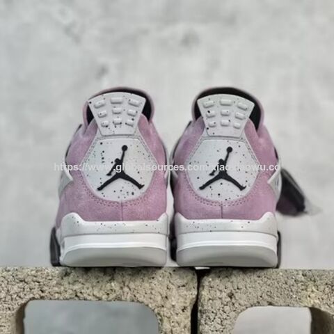 Baskets Nike Retro Rose Orchidée Noire en Daim Jordan Chaussures de Sport Basketball Chaussures de Marque