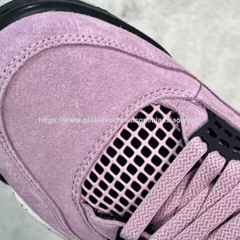 Baskets Nike Retro Rose Orchidée Noire en Daim Jordan Chaussures de Sport Basketball Chaussures de Marque