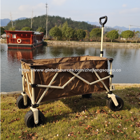 Carrinho dobrável de atacado 150L, carrinho de jardim portátil