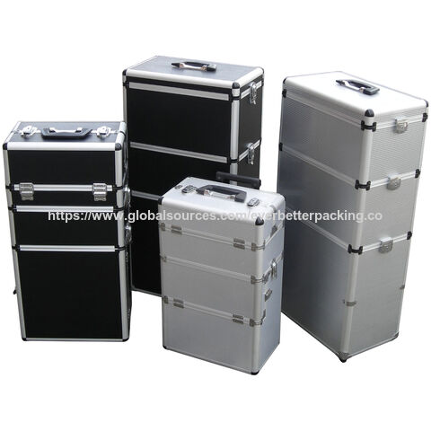 Manufacturer Customized Trolley Detachable Beauty Case with DIY Dividers and Compartments hard shell, sturdy storage travel .OEM