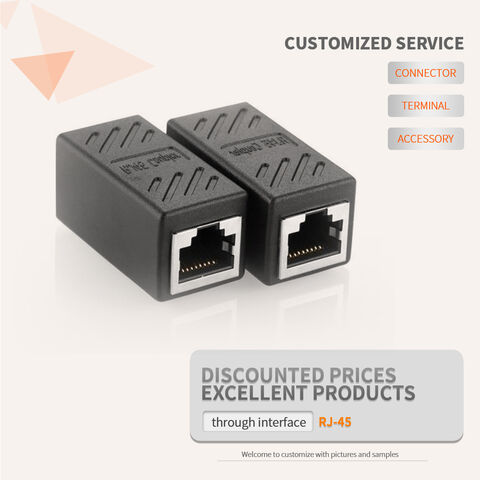 RJ45-Kupplung Netzwerk-Koppler Ethernet-Steckverbinder Geschirmte Inline-Kupplung für Cat6/Cat5e/Cat5 Ethernet-Kabelverlängerung