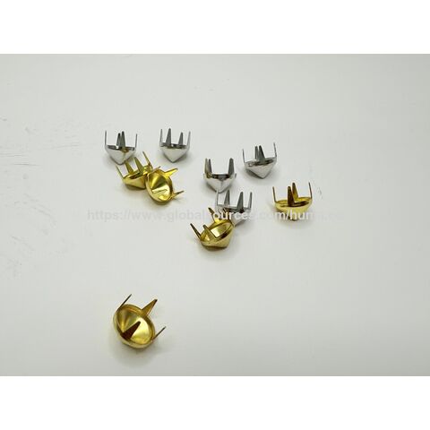 BC-3103 - مجموعة أزرار مدببة مستديرة مقاس 9 مم باللون الفضي/الذهبي/الرمادي الداكن/البرونزي لإكسسوارات الملابس، طلاء كهربائي صديق للبيئة
