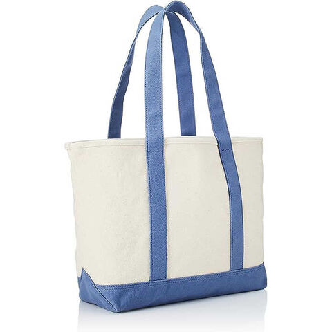 Sac de voyage avec logo personnalisé, Sac fourre-tout en toile de coton avec longues anses, Sac de shopping mignon, écologique et durable pour la vente en gros