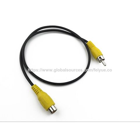 Câble Adaptateur S-Vidéo Mâle Vers 3 Femelles - Rouge Jaune Blanc - Plug And Play - 0.3m