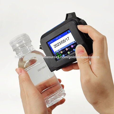 Imprimante Jet d'Encre Portable TIJ pour Date, Machine de Codage Manuelle, Imprimante Jet d'Encre Thermique, Imprimante TIJ Portable
