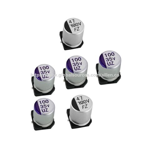 ちゅうめいセラミカ Smt Electrolytic Capacitor Cduz,100uf,6.3v, 20%,5x5.4,0.9ohm