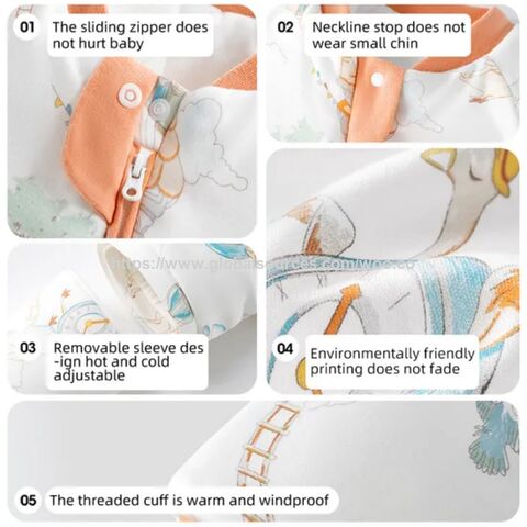 Saco de Dormir Súper Suave para Bebé con Mangas Desmontables, Secado Rápido para Bebés - Venta al por mayor