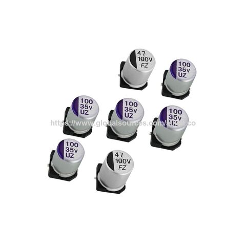 らいでん Smt Electrolytic Capacitor Cduz,100uf,16v, 20%,6.3x5.4,0.36