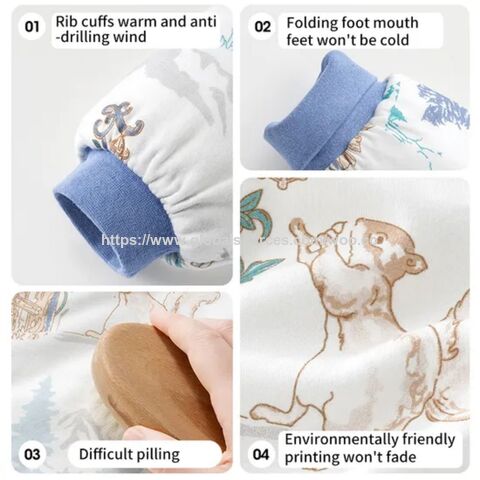 Saco de Dormir Personalizado 1.0 tog con Mangas Desmontables, Muselina de Algodón de Bambú para Bebé