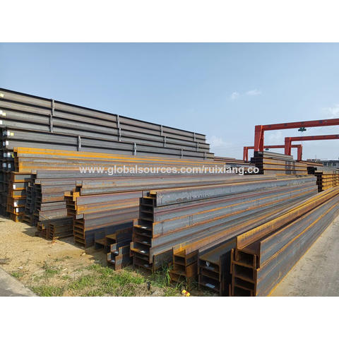 H-beams/SS400 Steel H-Beams with Decoiling and Welding, Q345 Structural Steel Beam for Industrial Construction