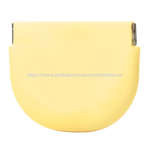 Mini Neceser de Viaje con Cremallera para Cosméticos, Bolsa de Silicona para Prótesis Dentales con Logo Personalizado