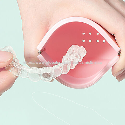 Mini Neceser de Viaje con Cremallera para Cosméticos, Bolsa de Silicona para Prótesis Dentales con Logo Personalizado