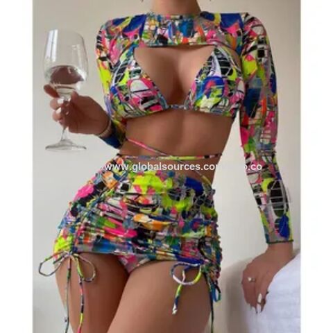 Novo Biquíni Sexy Feminino com Estampa de Leopardo e Aberturas para o Verão - Moda Praia em Promoção