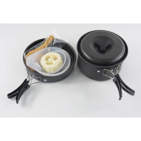 Autres produits de camping et de randonnée, pot ultraléger en titane, poêle, batterie de cuisine en titane pur, ustensiles de cuisine de camping en plein air