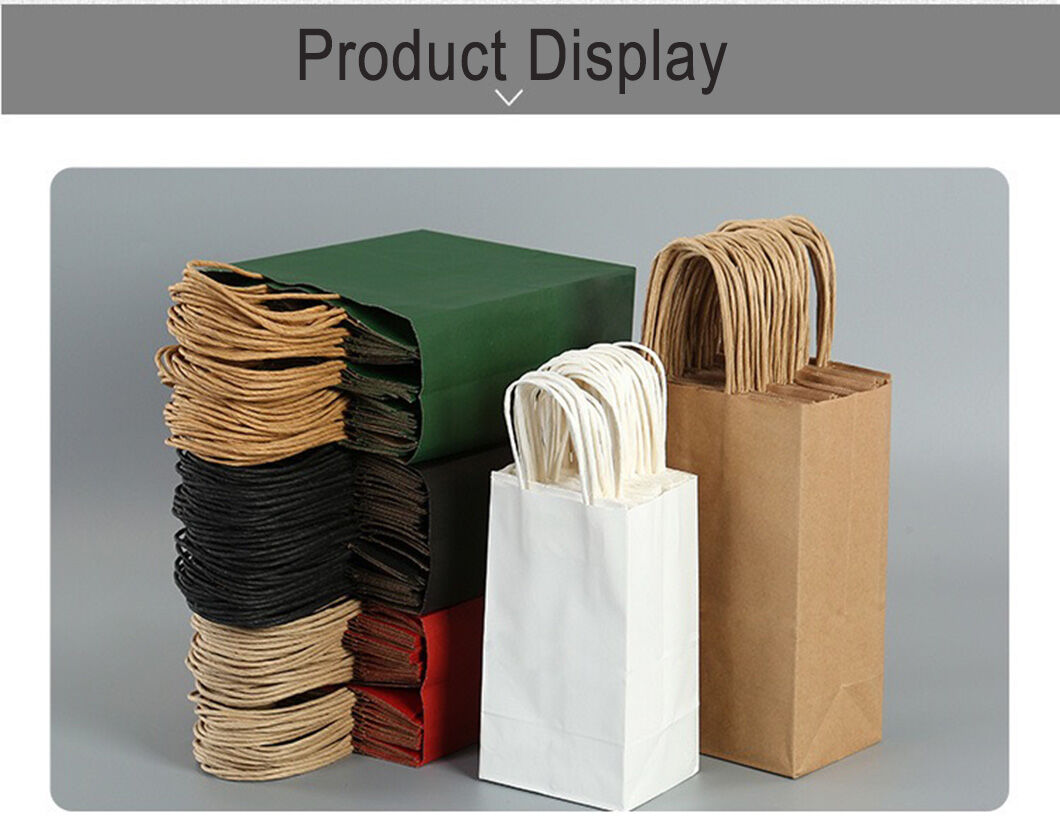 Customized Paper Packing Wholesale Custom Logo Printing Design Take Away Food Gift Shopping ...