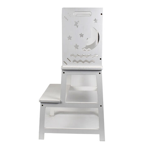 Torre de Observación Montessori de Alta Calidad, Escalera de Madera, Silla, Ayudante de Cocina, Torre de Aprendizaje de Bambú para Niños