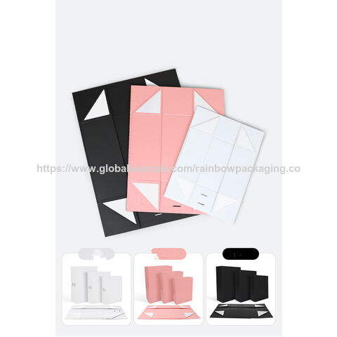 Boîtes cadeaux pliantes en gros avec logo personnalisé et nœud de ruban - Boîtes cadeaux créatives
