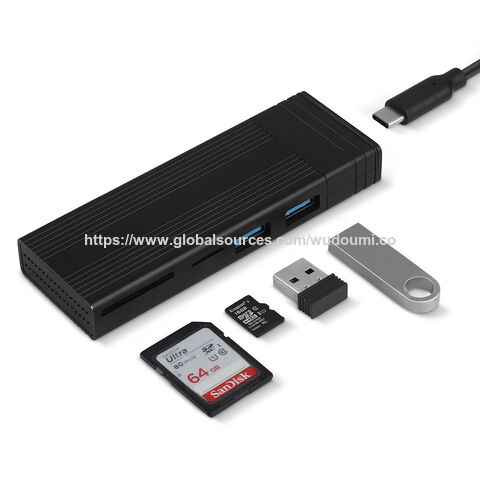 Boîtier SSD NVMe & NGFF M.2 Double Protocole Double Emplacement M.2 NVMe & M.2 SATA USB3.1 (Gen2)