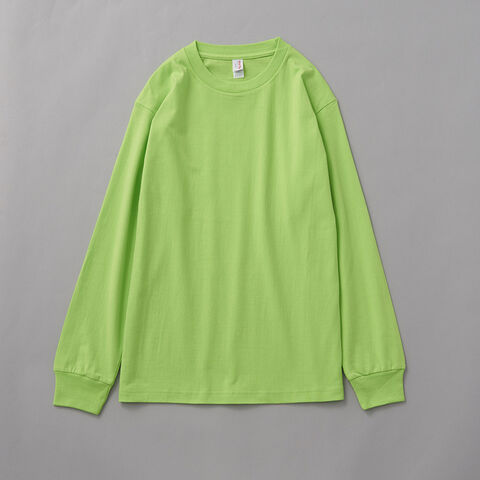 Übergroßes Langarm-T-Shirt aus 100 % Baumwolle mit geripptem Kragen, 230 g/m² Stoff für individuellen Druck im Großhandel