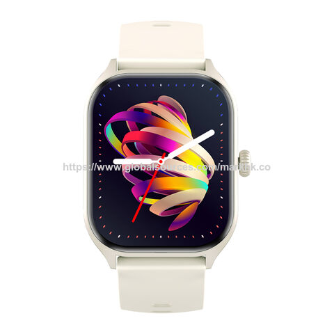Smartwatch con pantalla táctil completa de 1.9" para teléfonos Android e iOS con monitor de frecuencia cardíaca y oxígeno en sangre