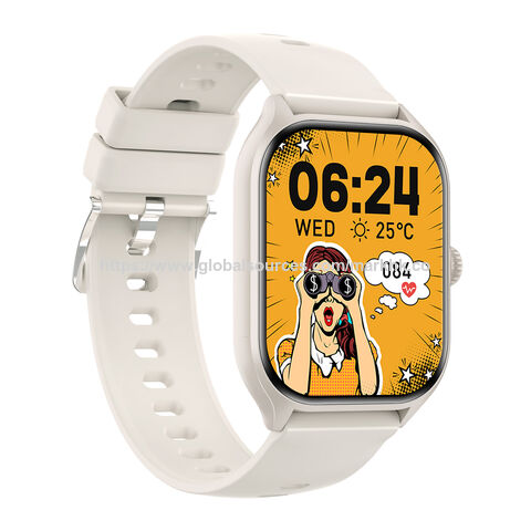 Smartwatch con pantalla táctil completa de 1.9" para teléfonos Android e iOS con monitor de frecuencia cardíaca y oxígeno en sangre