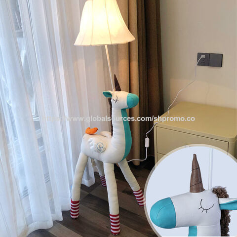 Lampes de table de Noël pour enfants en gros, cadeau pour enfants, chambre à coucher de dessin animé, lama blanc style INS