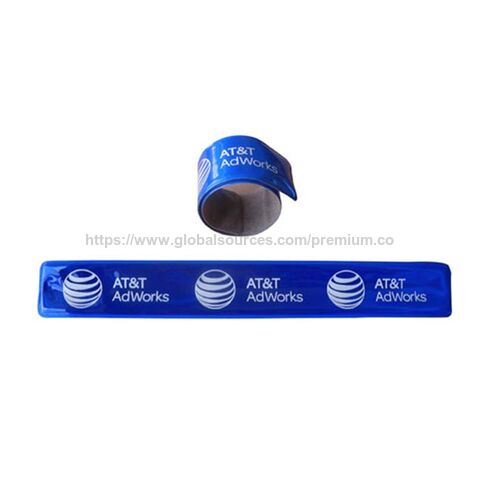 Bracelets réfléchissants promotionnels directs d'usine, bracelets élastiques, cercle de tape, bande réfléchissante en PVC, bracelets à claquer
