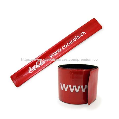 Bracelets réfléchissants promotionnels directs d'usine, bracelets élastiques, cercle de tape, bande réfléchissante en PVC, bracelets à claquer