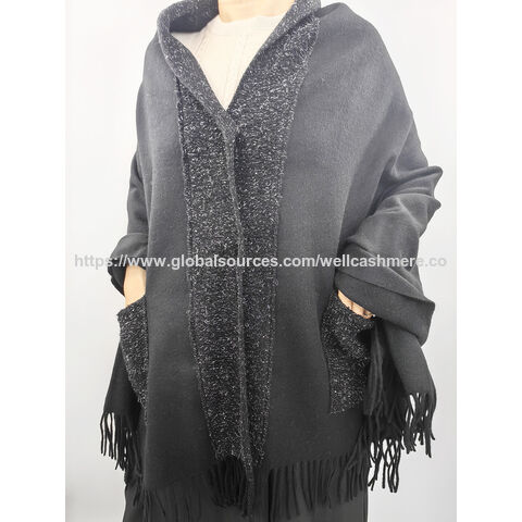 Châle de luxe en laine tissée pour femme - Accessoire de mode élégant en gros