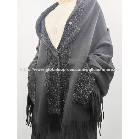 Châle de luxe en laine tissée pour femme - Accessoire de mode élégant en gros