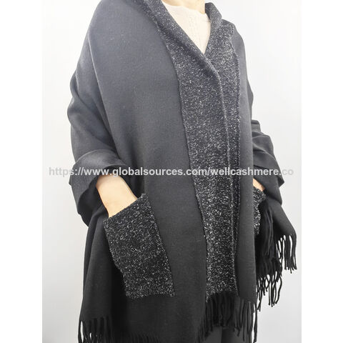 Châle de luxe en laine tissée pour femme - Accessoire de mode élégant en gros