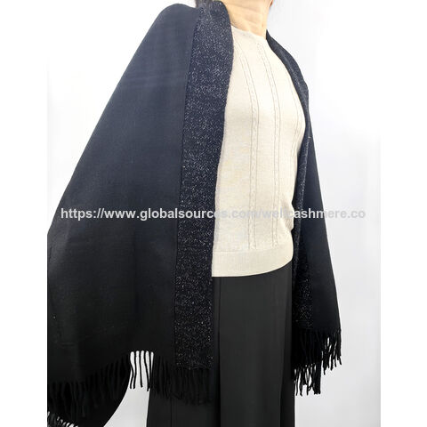 Châle de luxe en laine tissée pour femme - Accessoire de mode élégant en gros