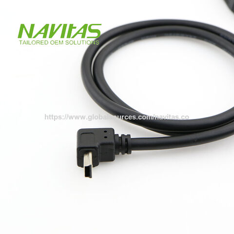 Kundenspezifisches 90-Grad-Mini-USB-auf-Mini-USB-Gerade-Datenkabel
