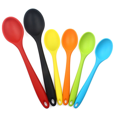 Ensemble de 6 ustensiles de cuisine en silicone pour mélanger, écologiques et sans BPA pour la maison