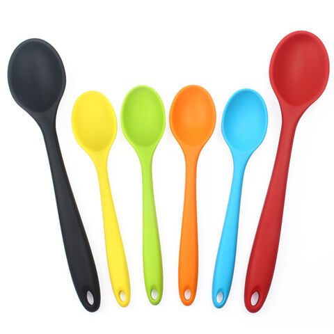 Ensemble de 6 ustensiles de cuisine en silicone pour mélanger, écologiques et sans BPA pour la maison