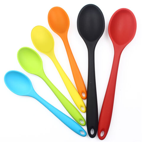 Ensemble de 6 ustensiles de cuisine en silicone pour mélanger, écologiques et sans BPA pour la maison