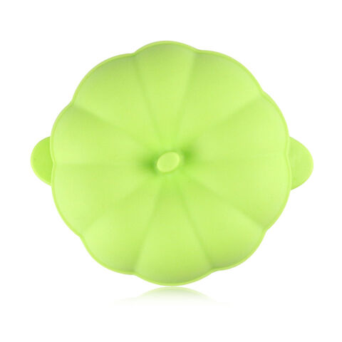 Mangkuk Bayi Silikon Anti Debu Bentuk Labu Food Grade Mangkuk Pelatihan Pemberian Makan Bayi dengan Tutup