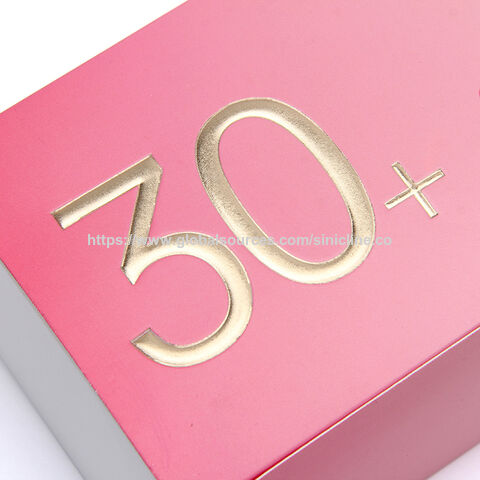 Caja de Papel Deslizable Personalizada para Mascarillas Faciales, Caja de Regalo con Estampado Dorado y Relieve