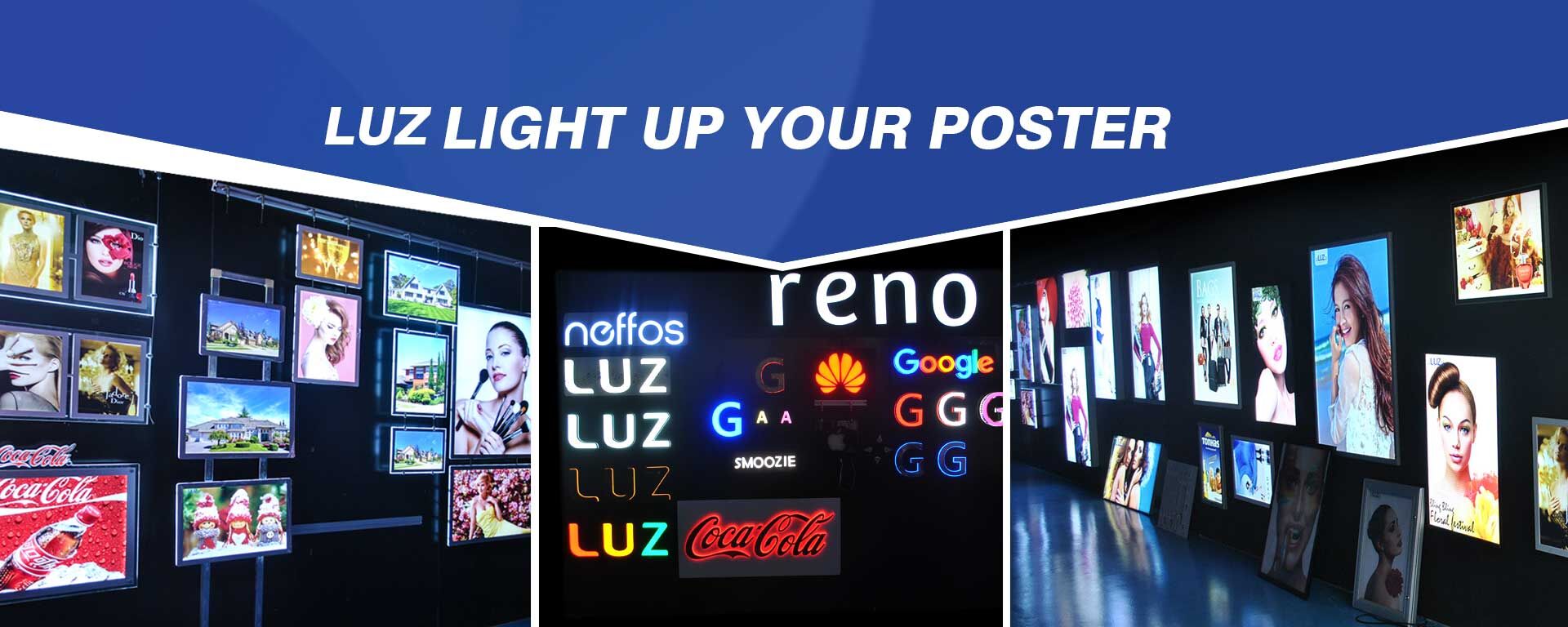 Bulk Buy China Wholesale Gold Frame Illuminated Light Boxes Ultra Thin ...