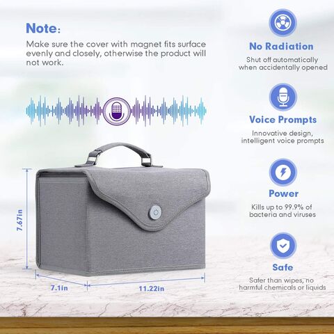 Bolsa esterilizadora UV LED para juguetes, teléfonos, etc.