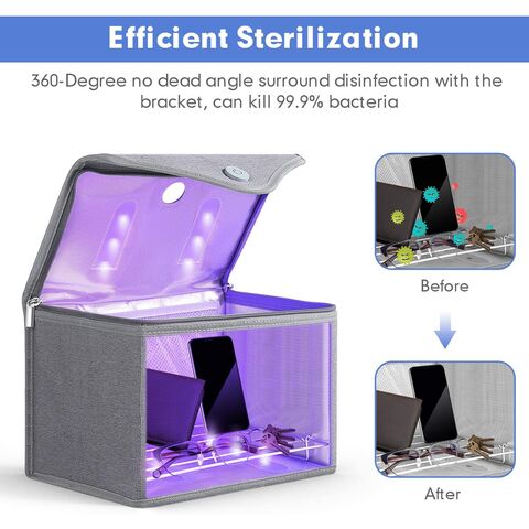 Bolsa esterilizadora UV LED para juguetes, teléfonos, etc.