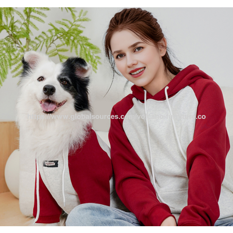 Moletons Combinando para Família e Animais de Estimação, Lã Aconchegante, Roupas Quentes de Inverno para Cães