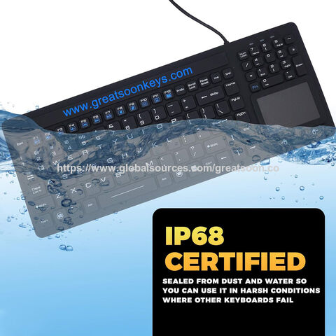 Fabricant OEM ODM Clavier en Caoutchouc de Silicone Étanche avec Pavé Tactile