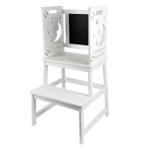 Torre de Observación Montessori de Alta Calidad, Escalera de Madera, Silla, Ayudante de Cocina, Torre de Aprendizaje de Bambú para Niños