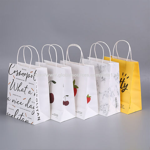 Bolsas de Papel Kraft para Regalos de Fiesta con Asas Retorcidas, Colores del Arco Iris Surtidos, Bolsas de Papel para Cumpleaños, Regalos, Compras al por mayor