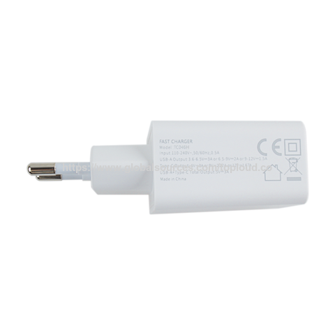 Chargeur Rapide Type C 20W PD3.0 de Haute Qualité, Chargeur de Voyage Ignifuge pour Maison/Bureau, Chargeur Mural EU/US/UK/AU, Adaptateur Secteur USB-C AC DC