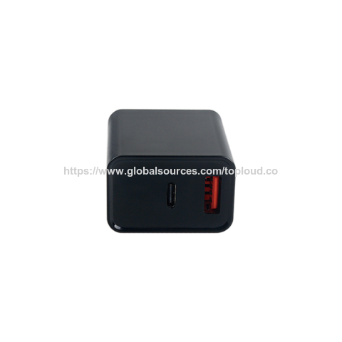 Chargeur Rapide Type C 20W PD3.0 de Haute Qualité, Chargeur de Voyage Ignifuge pour Maison/Bureau, Chargeur Mural EU/US/UK/AU, Adaptateur Secteur USB-C AC DC
