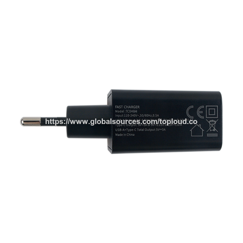 Chargeur Rapide Type C 20W PD3.0 de Haute Qualité, Chargeur de Voyage Ignifuge pour Maison/Bureau, Chargeur Mural EU/US/UK/AU, Adaptateur Secteur USB-C AC DC